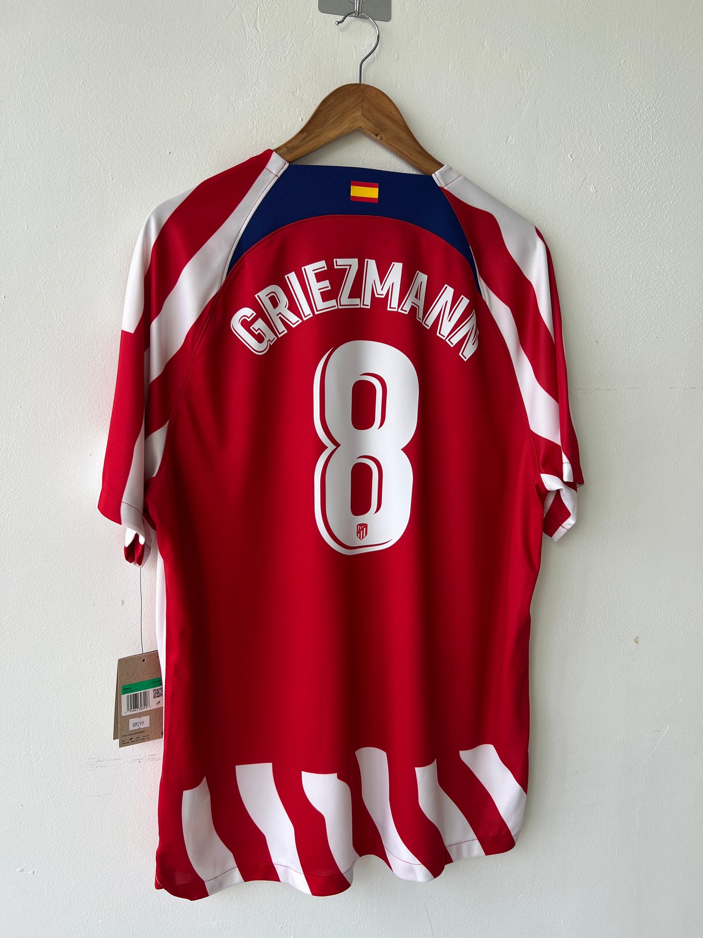 (XL) Atletico Madrid 2022-23 Home Shirt Griezmann #8 (NEW)