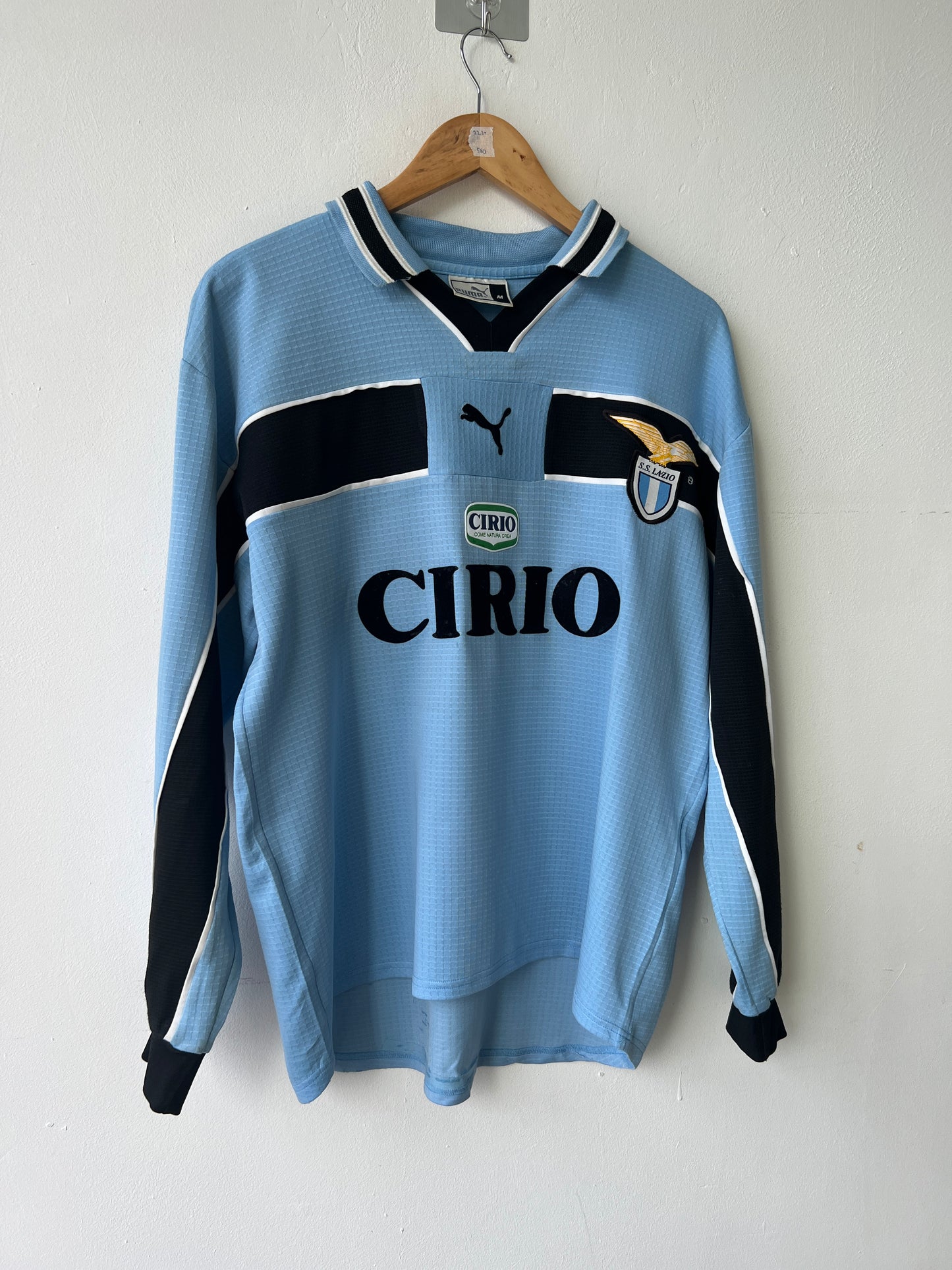 (M) Lazio 1998-00 Home Long Sleeve Shirt Nesta #13