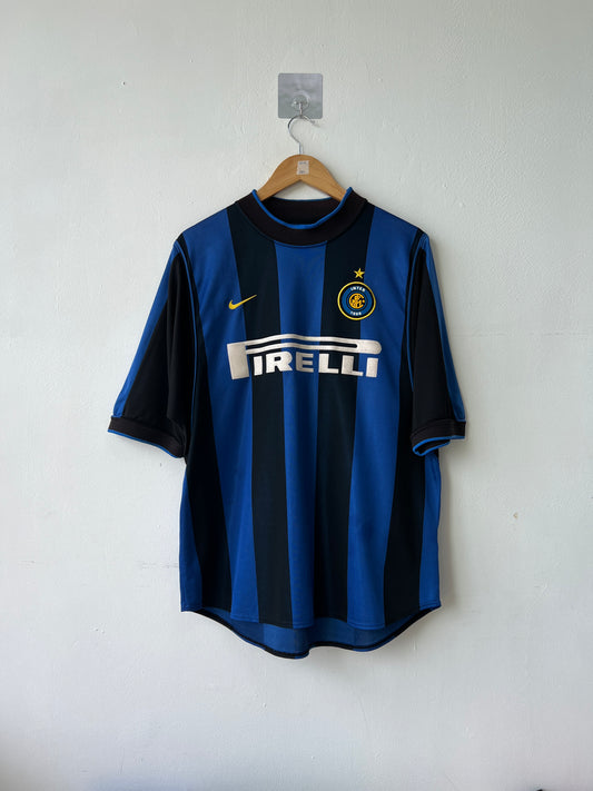 (L) Inter Milan 2000-01 Home Shirt Ronaldo #9