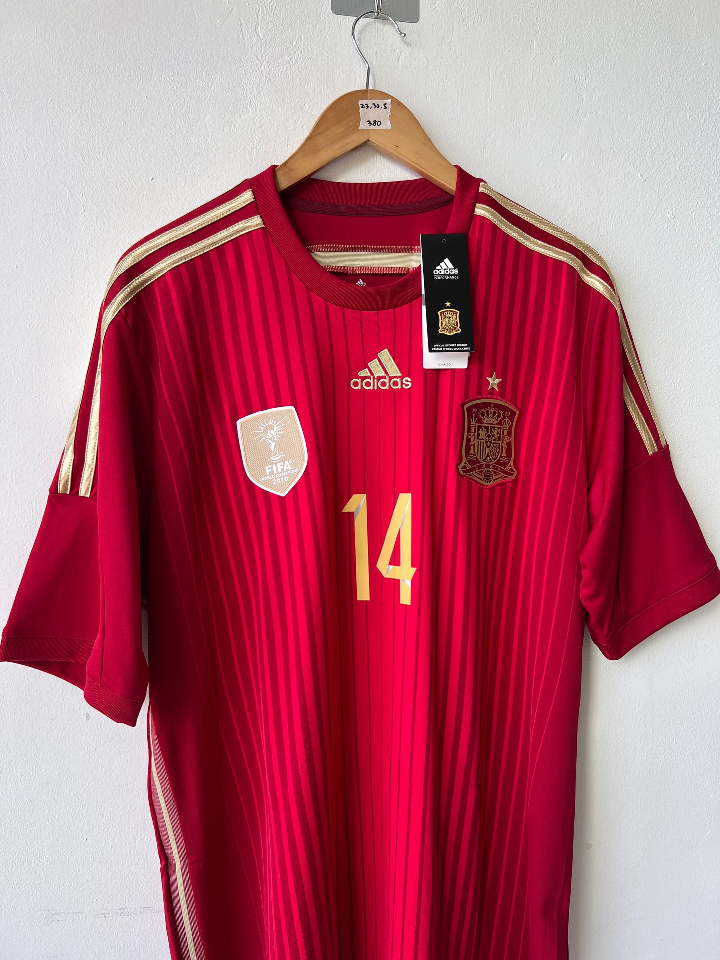 Spain 2013-15 Home Shirt Alonso #14 (NEW) (XL)