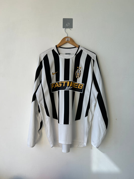 Juventus 2003-04 Home Long Sleeve Shirt Nedved #11 (L)