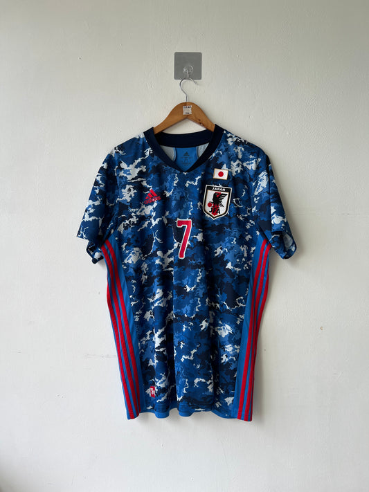 (XL) Japan 2020-21 Home Shirt Shibasaki #7