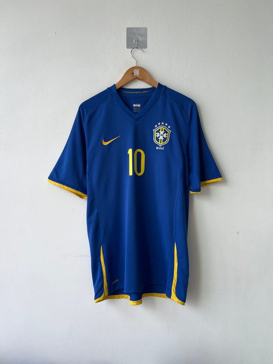 (L) Brazil 2008-10 Away Shirt Ronaldinho #10