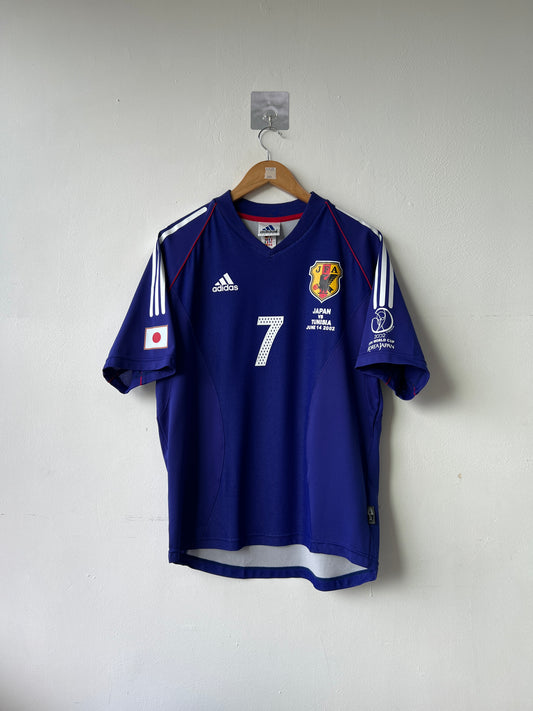 (L) Japan 2002-04 Home Shirt Nakata #7 (MDT Japan vs Tunisia)
