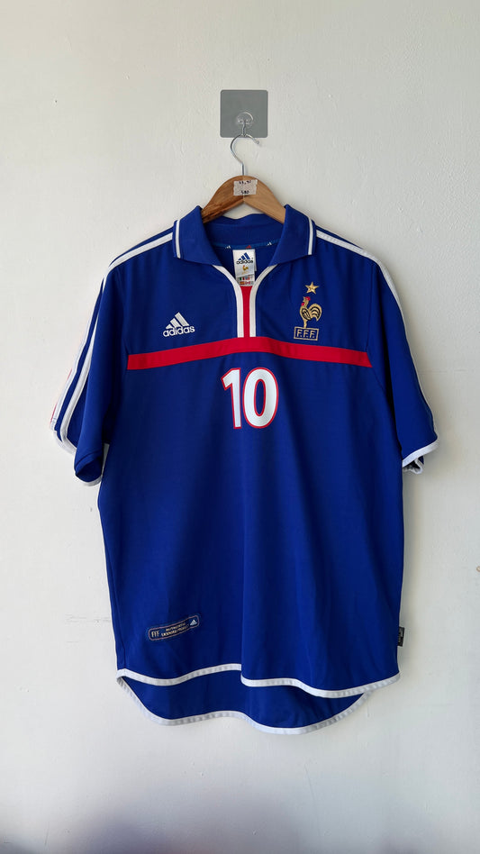 France 2000-02 Home Shirt Zidane #10 (L)
