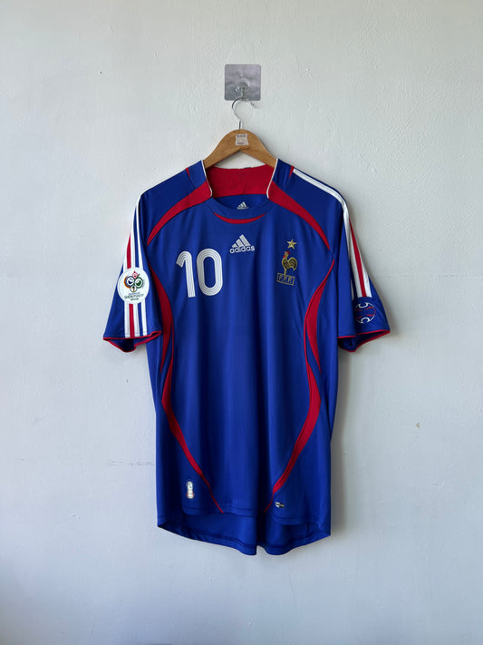 (L) France 2006-07 Home Shirt Zidane #10