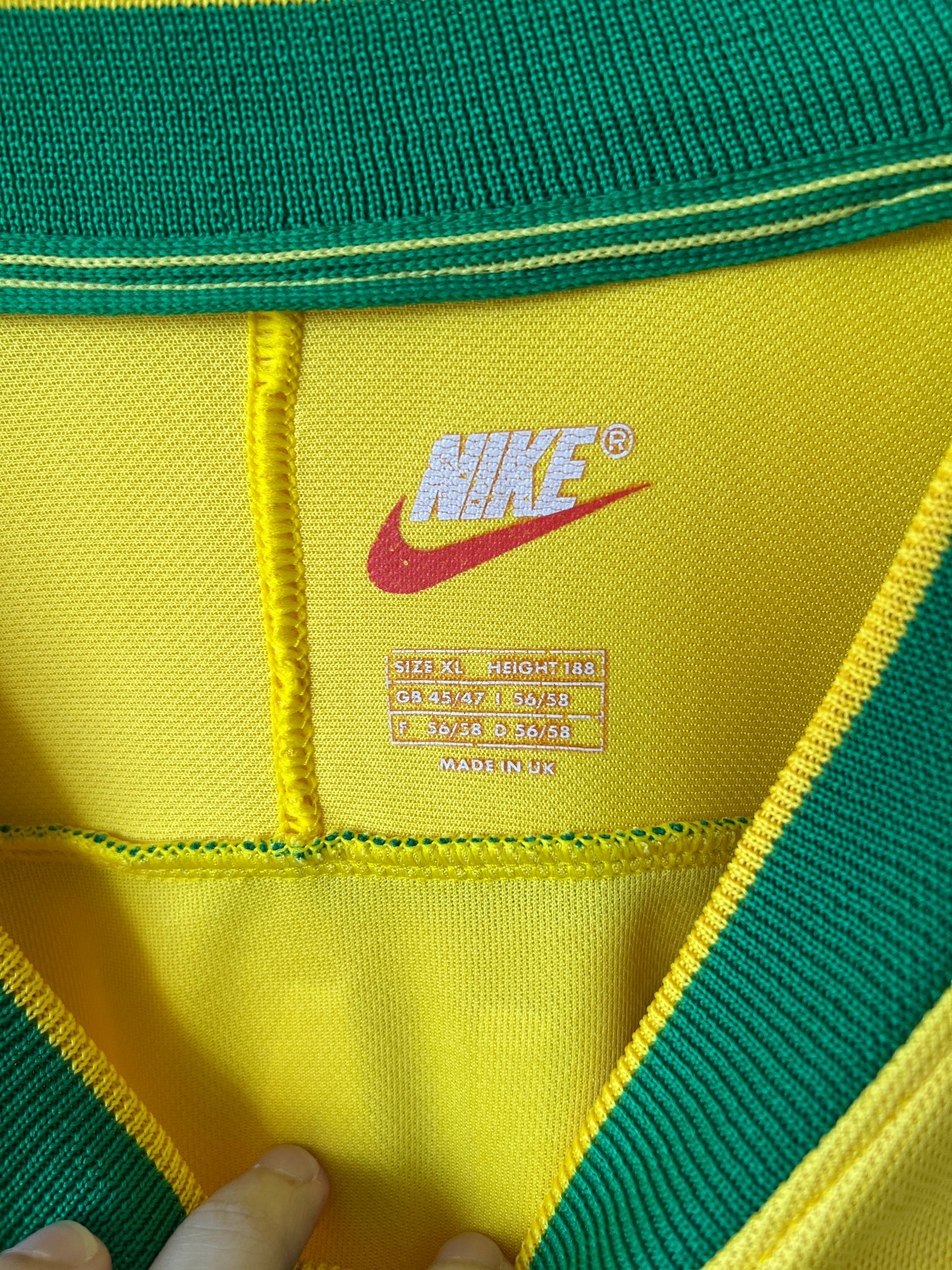 Brazil 1998-00 Home Shirt Ronaldo #9 (XL)