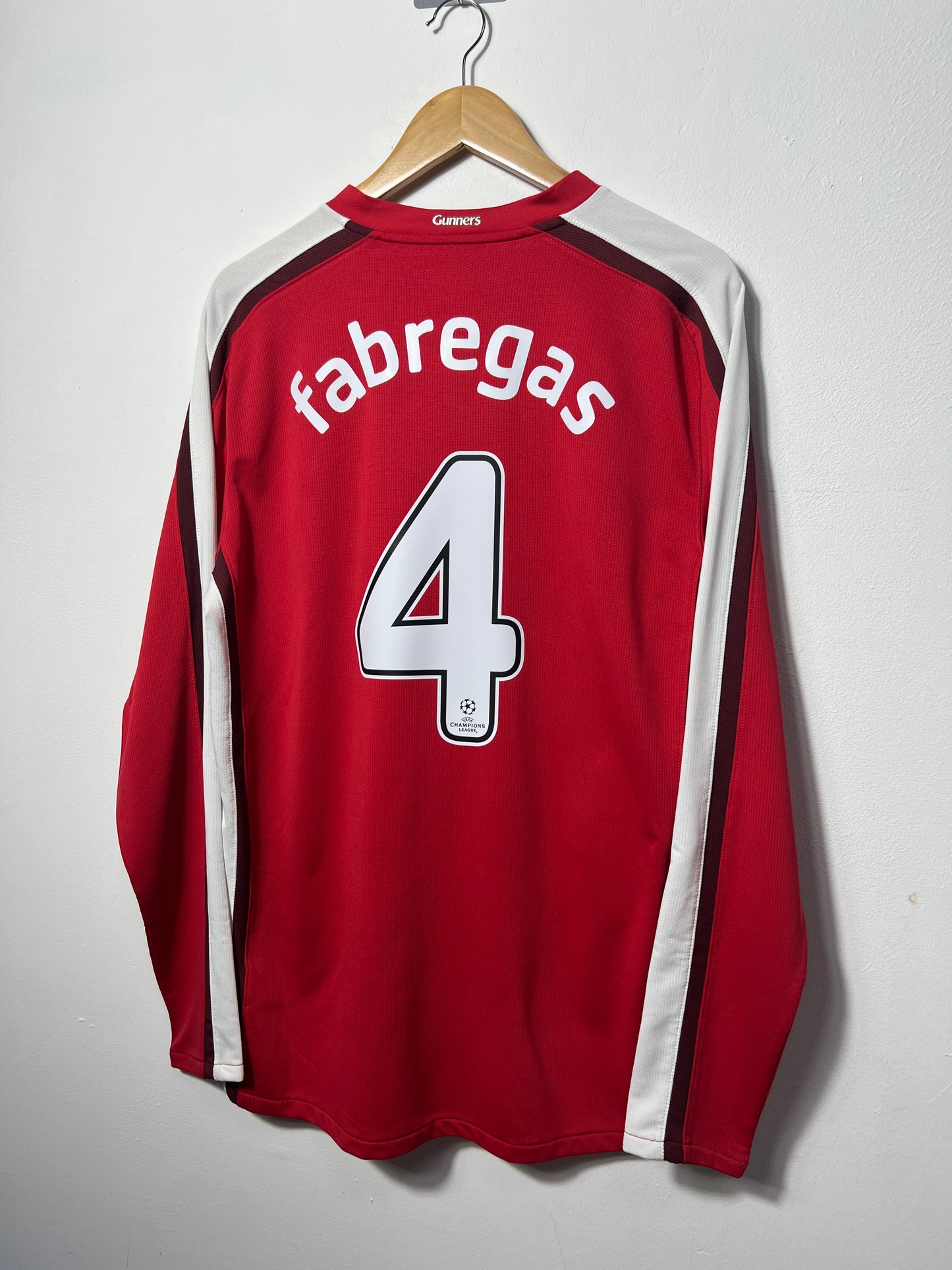 (L) Arsenal 2008-10 Home Long Sleeve Shirt Fabregas #4