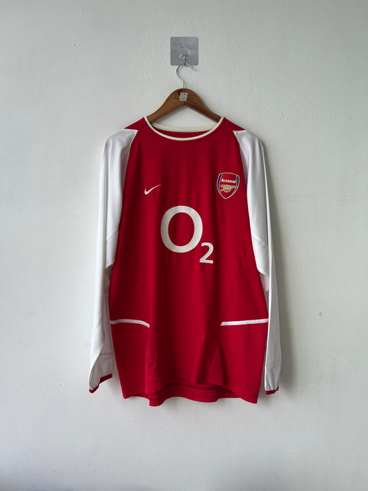 (L) Arsenal 2002-04 Home Long Sleeve Shirt Henry #14