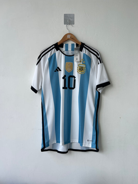 (L) Argentina 2022-24 Home Shirt Messi #10 (NEW)