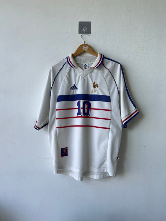 (L) France 1998-00 Away Shirt Zidane #10