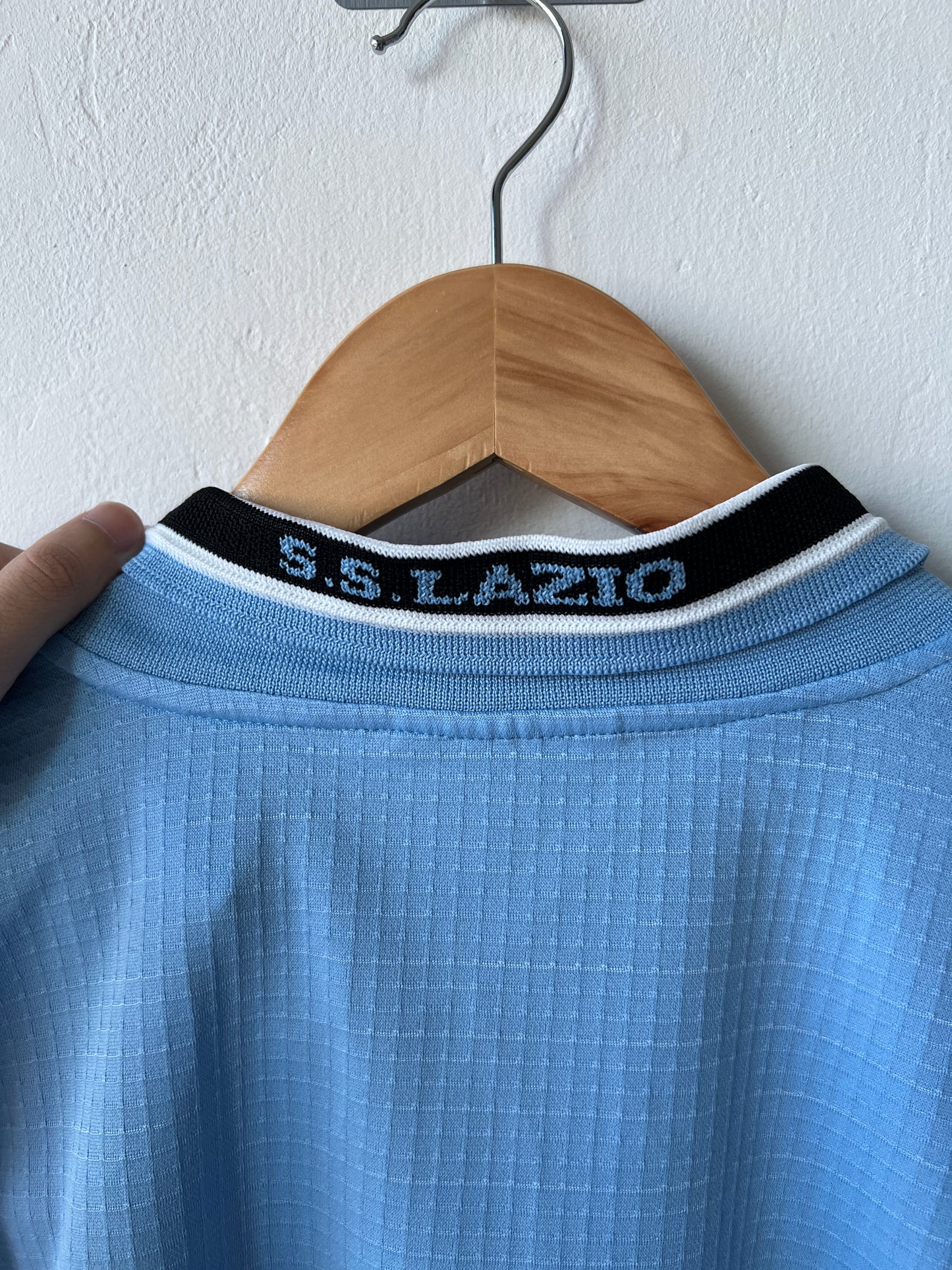 (XL fits L) Lazio 1998-99 Home Shirt (European Sponsor)