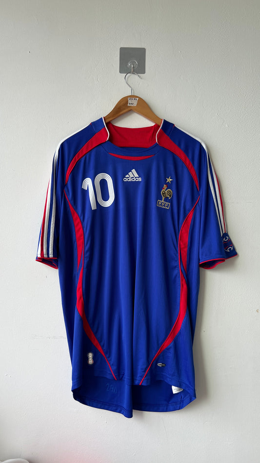 France 2006-07 Home Shirt Zidane #10 (XL)