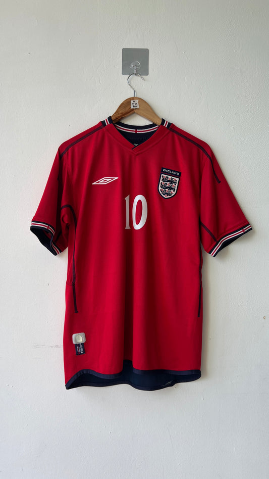 England 2002-04 Away Shirt Owen #10 (M) (Reversible)