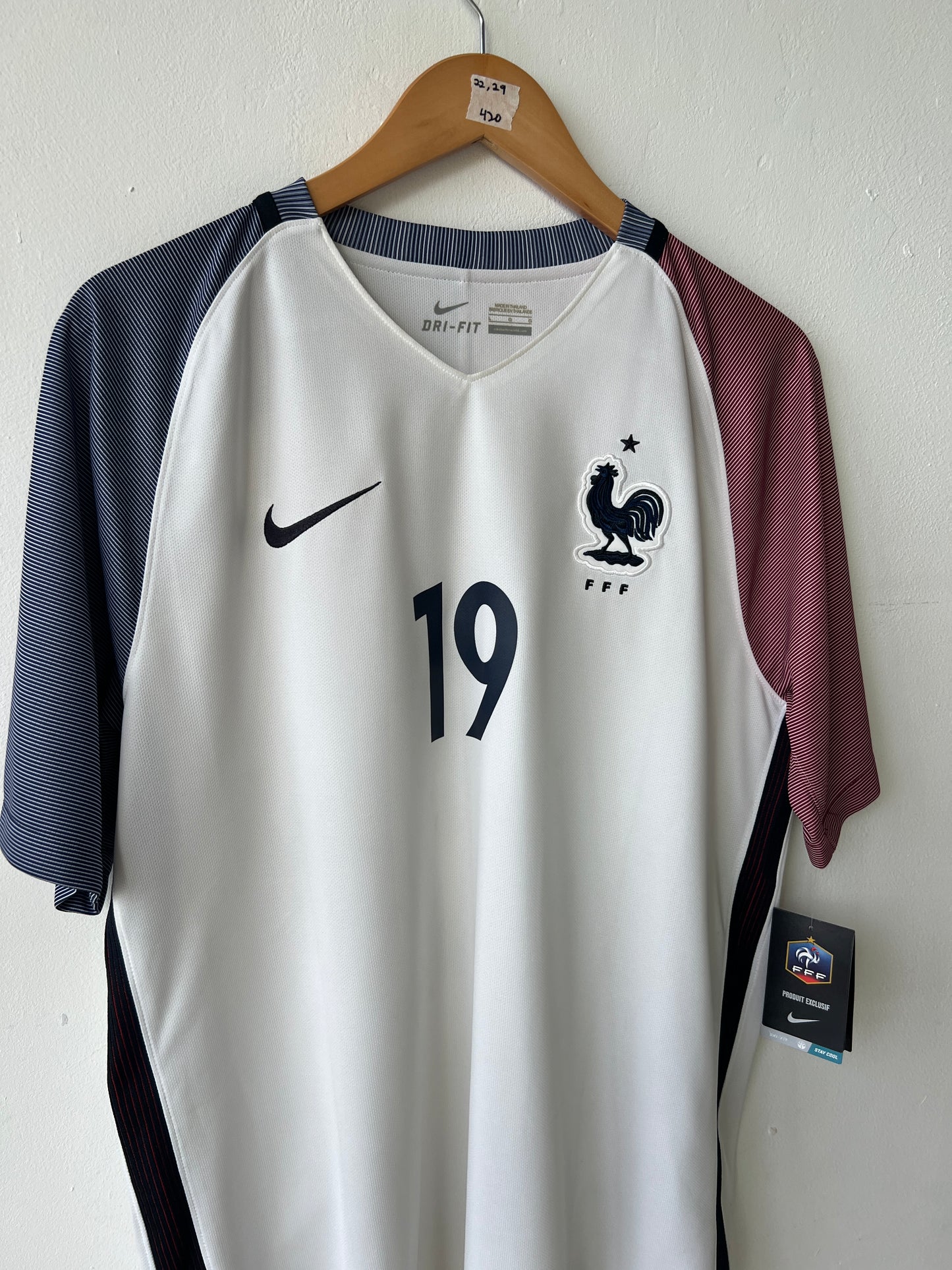 France 2016-17 Away Shirt Pogba #19 (NEW) (L)