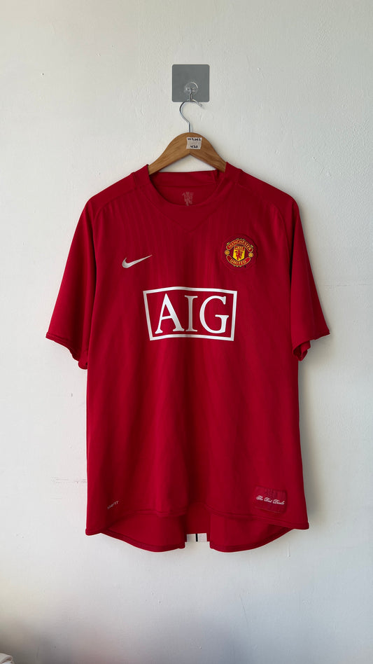 Manchester United 2007-09 Home Shirt J. S. Park #13 (XL)