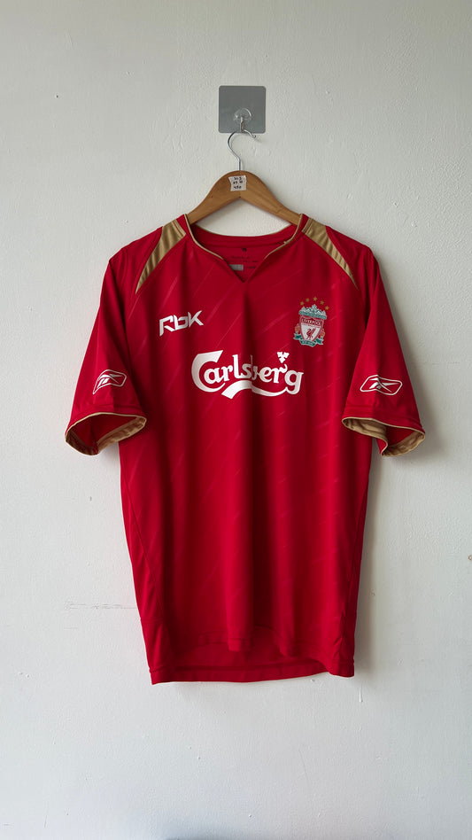 Liverpool 2005-06 CL Home Shirt Gerrard #8 (M)