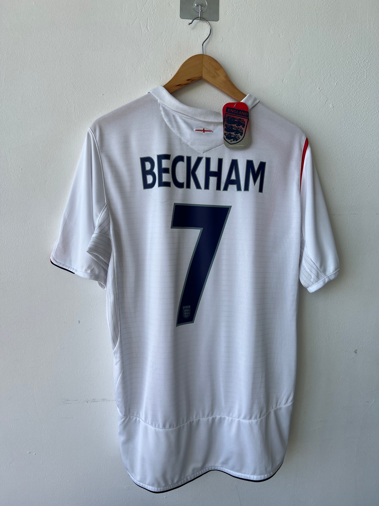 (L) England 2005-07 Home Shirt Beckham #7 (NEW)