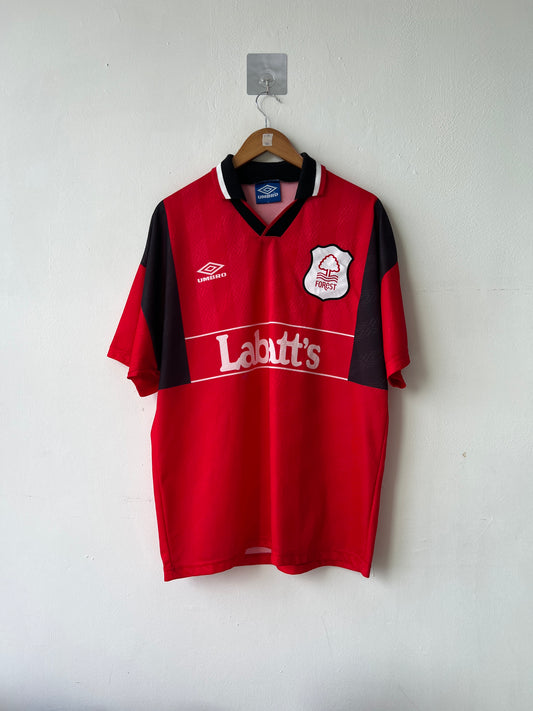 (L) Nottingham Forest 1994-96 Home Shirt Haaland #18