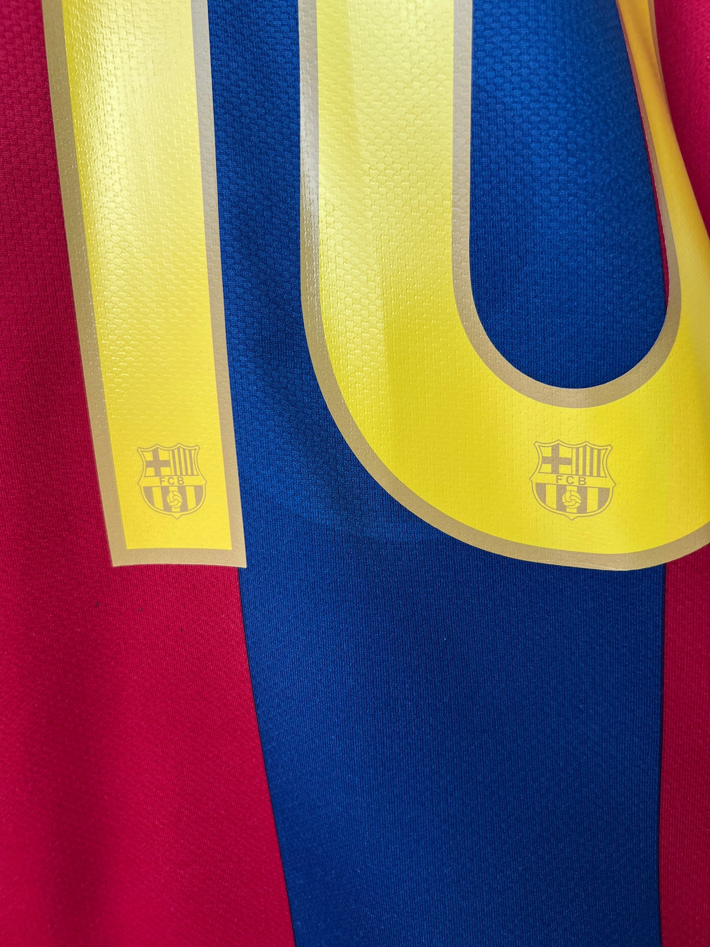 (L) Barcelona 2007-08 Home Shirt Ronaldinho #10