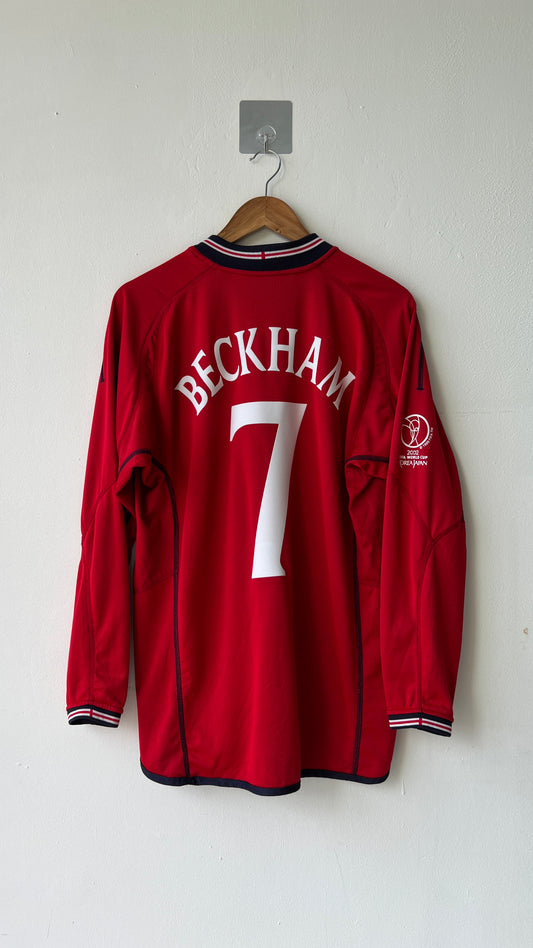 England 2002-04 Away L/S Shirt Beckham #7 (L)