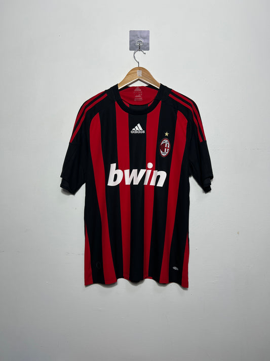 (L) AC Milan 2008-09 Home Shirt Ronaldinho #80