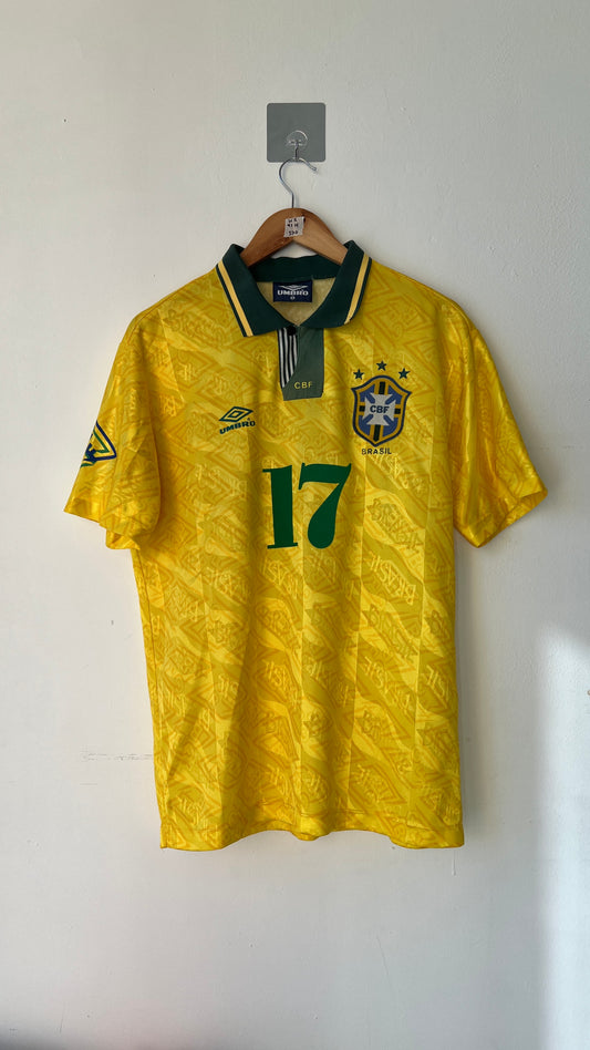 Brazil 1991-93 Home Shirt Cafu #17 (L)