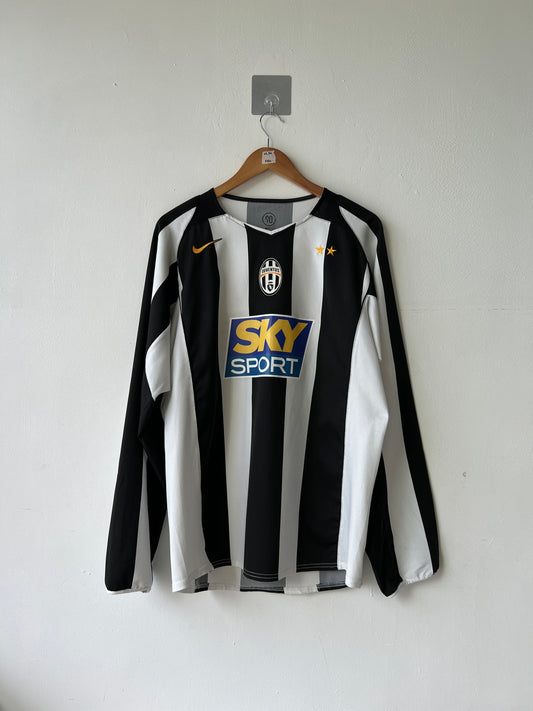 (L) Juventus 2004-05 Home Long Sleeve Shirt Ibrahimovic #9