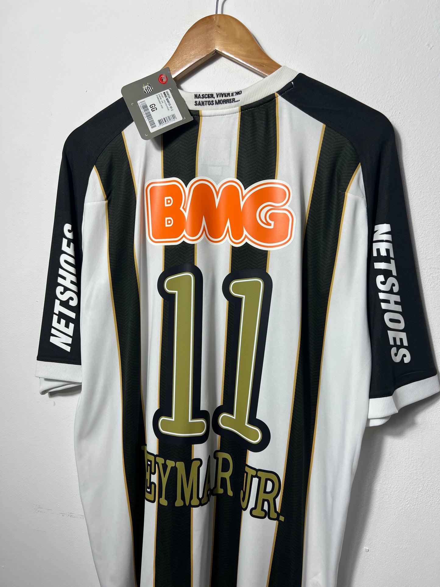 (XL fits L) Santos 2011-12 Away Shirt Neymar Jr. #11 (NEW)