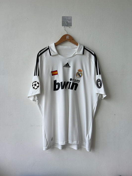 (XL) Real Madrid 2008-09 Home Shirt Robben #11