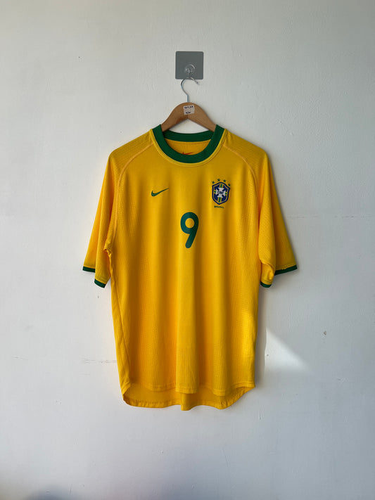 Brazil 2000-02 Home Shirt Ronaldo #9 (M)