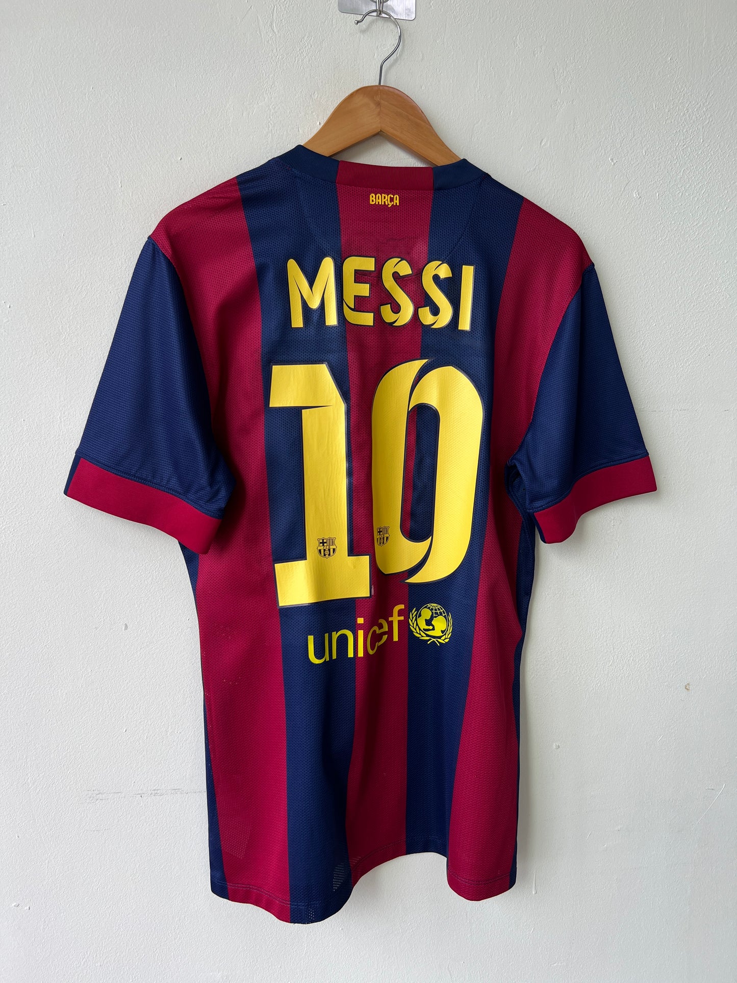 (L) Barcelona 2014-15 Home Player Version Shirt Messi #10