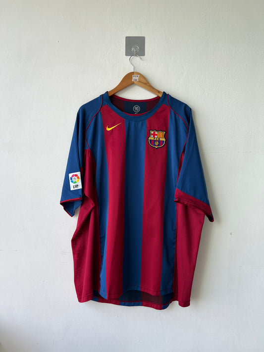 (XXL) Barcelona 2004-05 Home Shirt Ronaldinho #10