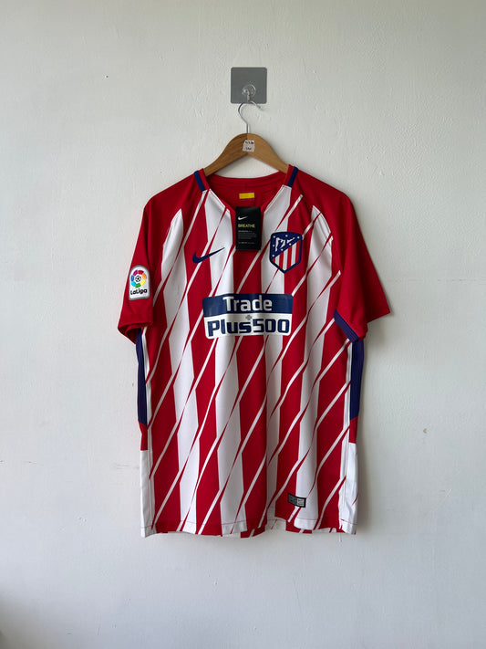 (L) Atletico Madrid 2017-18 Home Shirt Griezmann #7 (NEW)