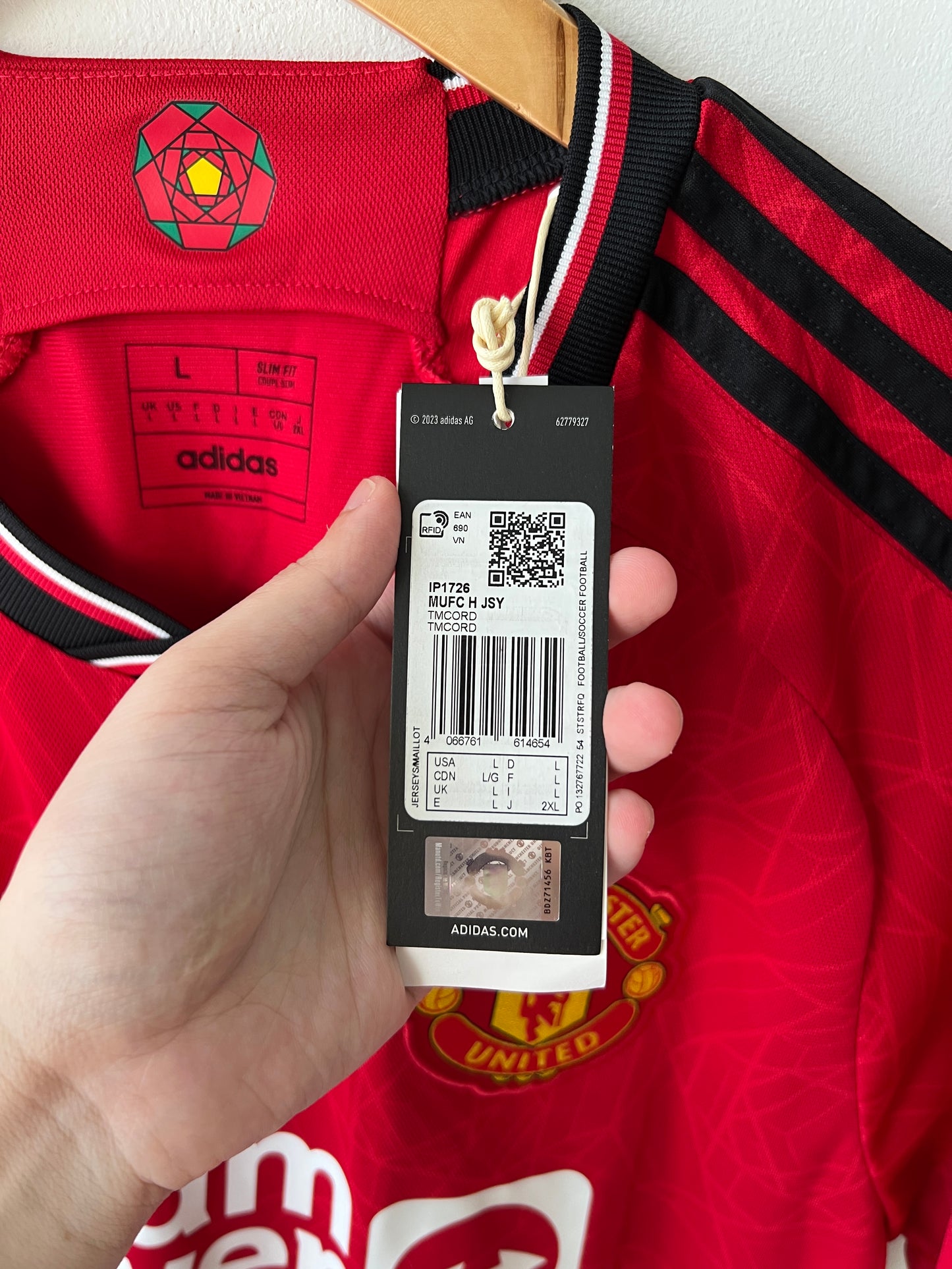 (L) Manchester United 2023-24 Home Shirt McTominay #39 (NEW)