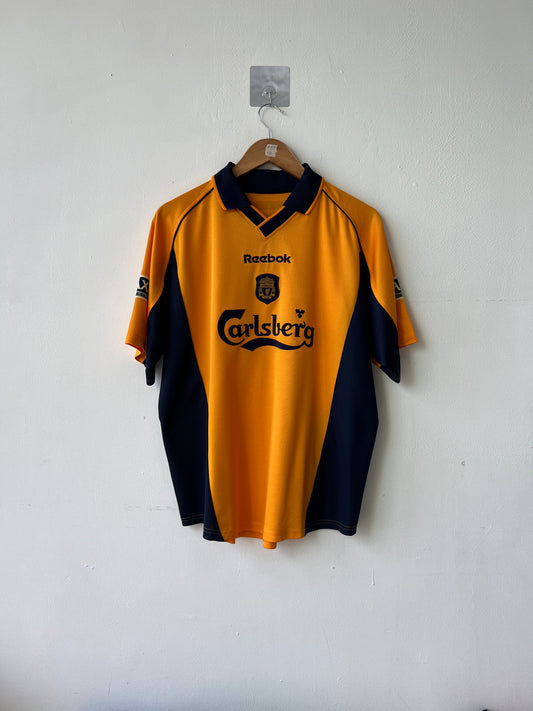 (M/L) Liverpool 2000-02 Away Shirt Gerrard #17