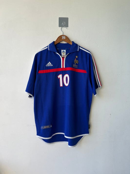 France 2000-02 Home Shirt Zidane #10 (L)