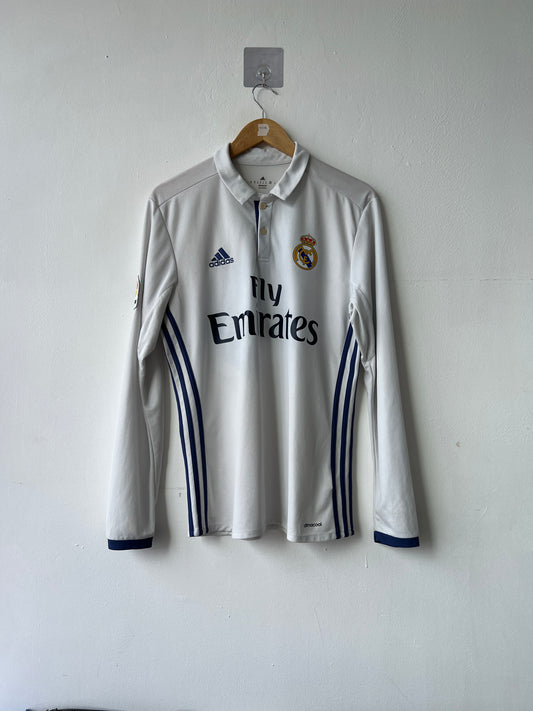 (M) Real Madrid 2016-17 Home Long Sleeve Shirt Ronaldo #7