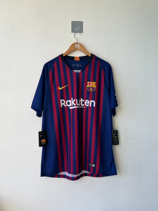 Barcelona 2018-19 Home Shirt Messi #10 (Brand New) (XL)