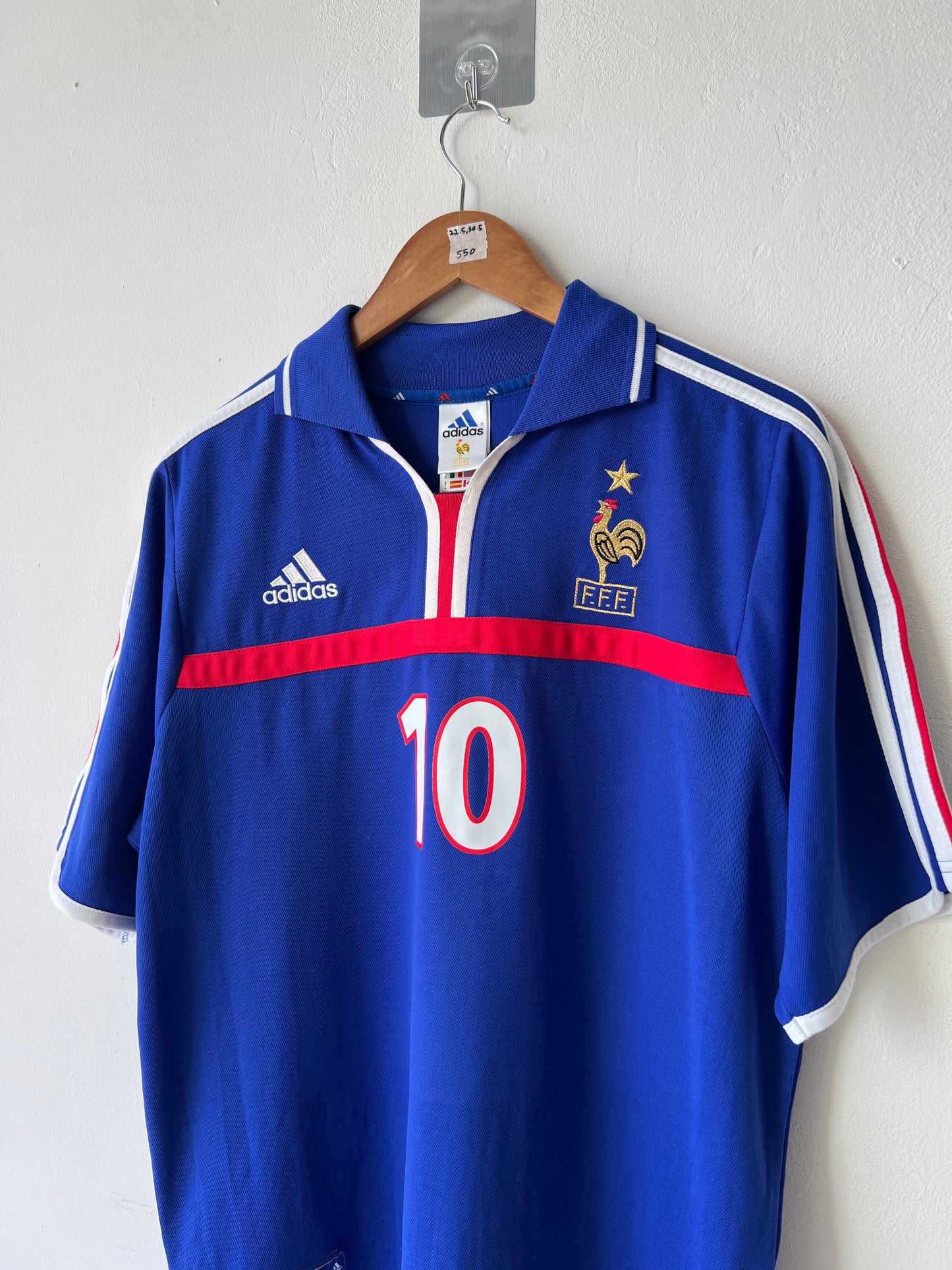France 2000-02 Home Shirt Zidane #10 (L)