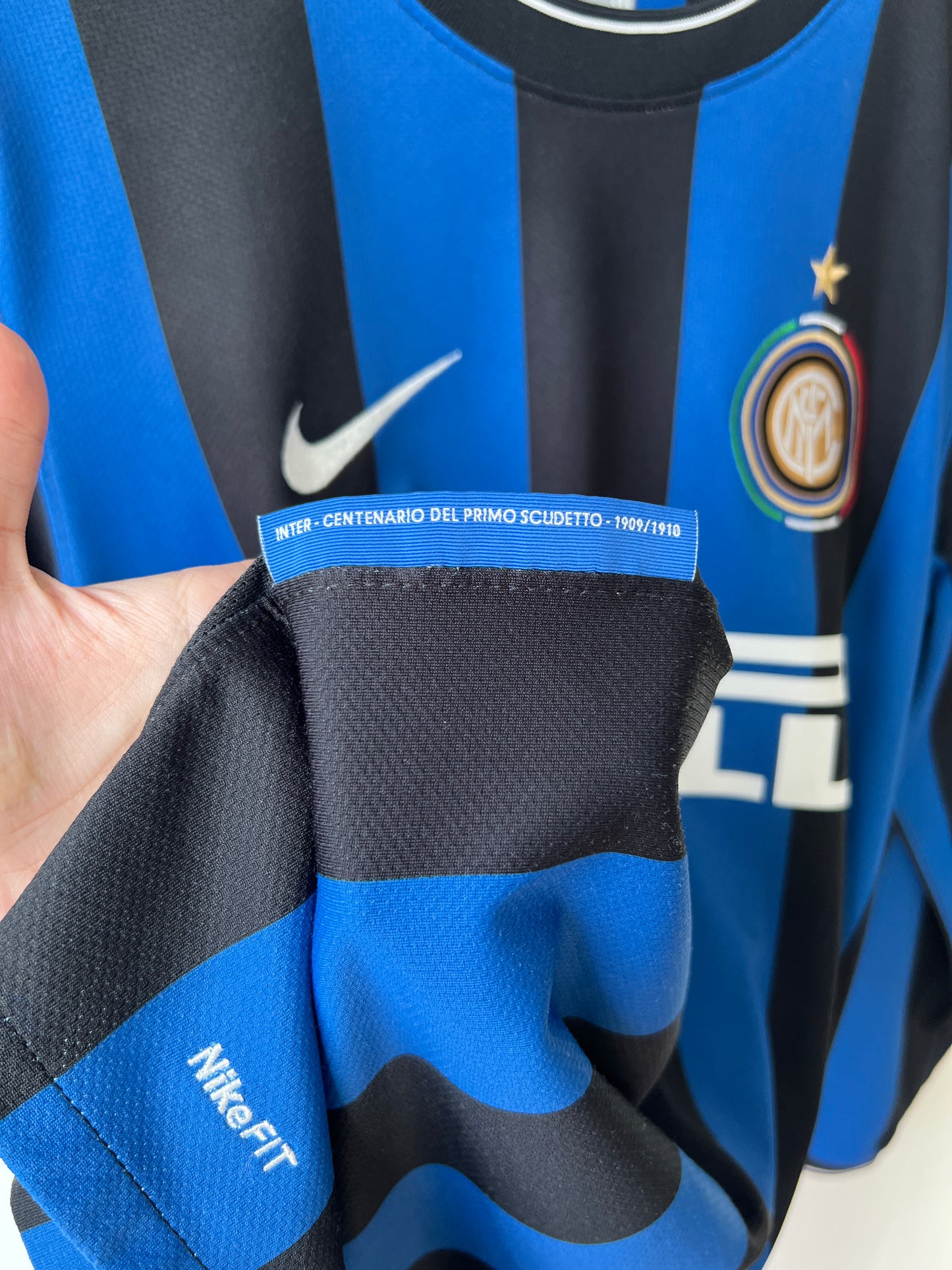 Inter Milan 2009-10 Home Shirt Long Sleeve Eto'o #9 (M)