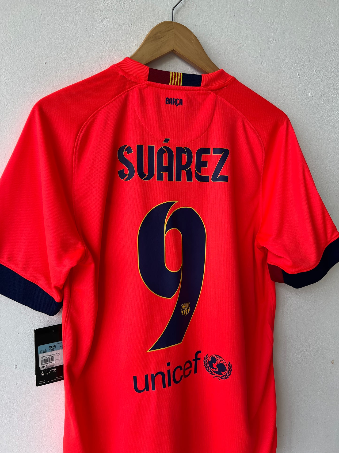 Barcelona 2014-15 Away Shirt Suarez #9 (NEW) (M)