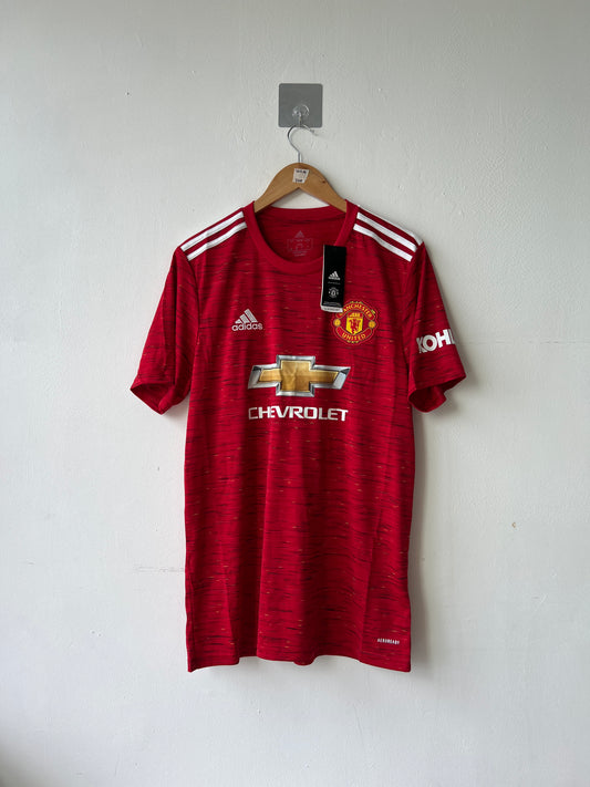 (L) Manchester United 2020-21 Home Shirt B. Fernandes #18 (NEW)