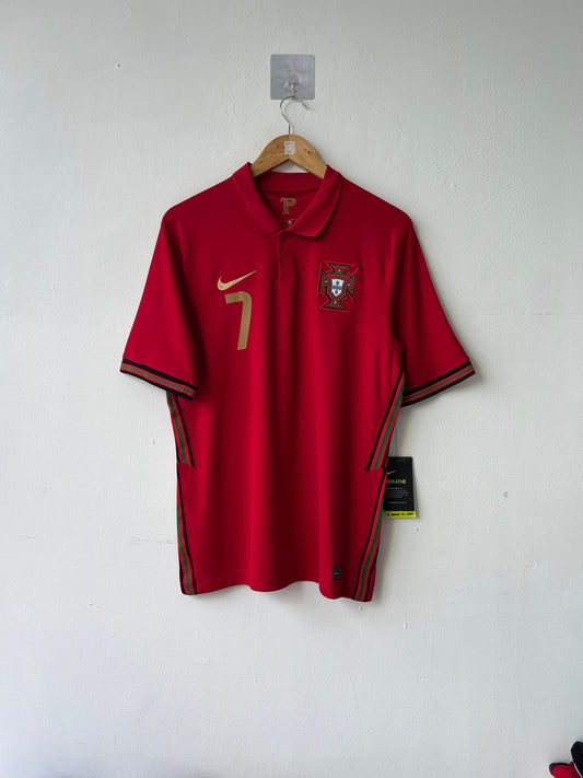 (M) Portugal 2020-21 Home Shirt Ronaldo #7 (NEW)