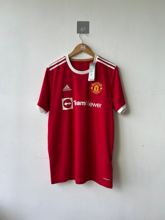 (L) Manchester United 2021-22 Home Shirt Ronaldo #7 (NEW)