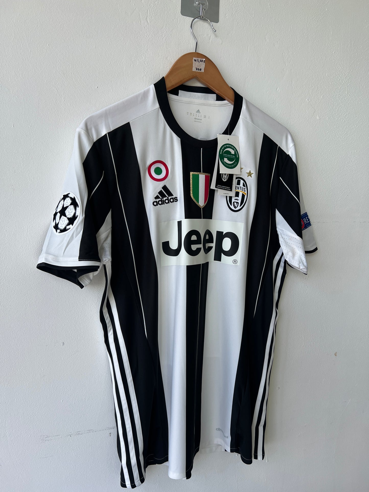 Juventus 2016-17 Home Shirt Chiellini #3 (Brand New) (M)