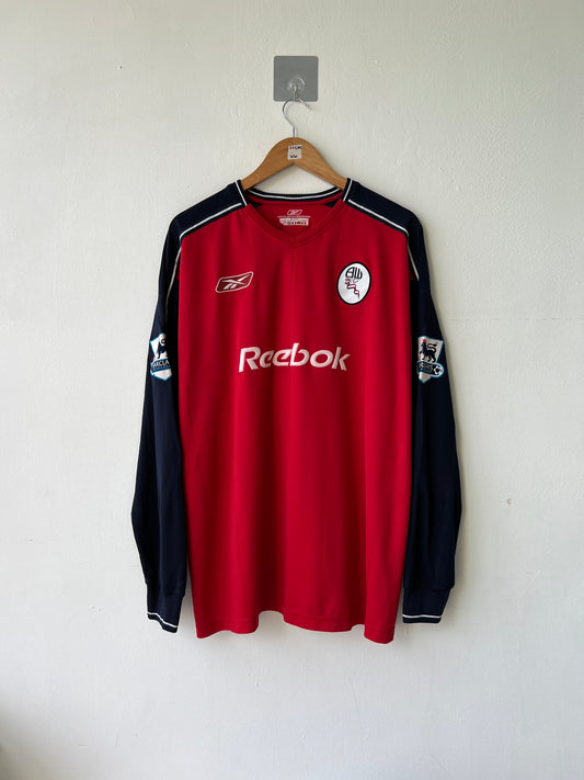 (XL) Bolton 2003-05 Away Long Sleeve Shirt Barness #2