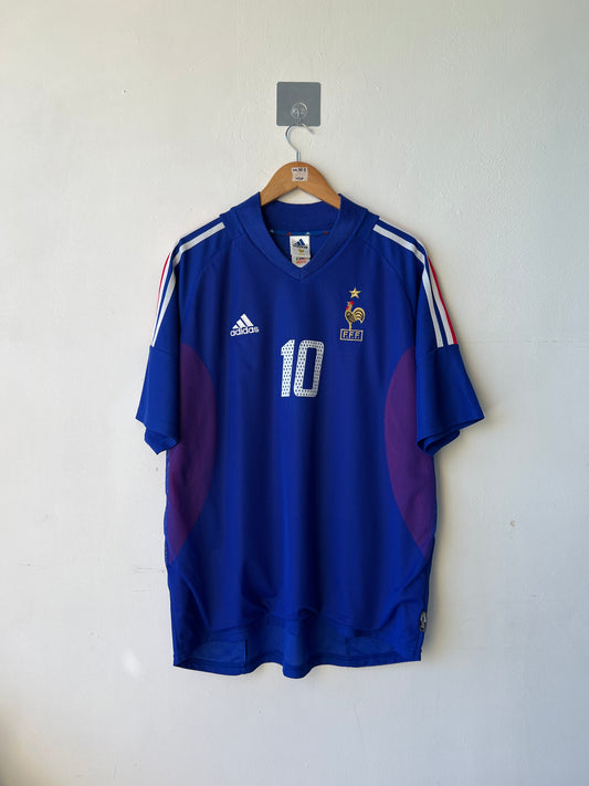 France 2002-04 Home Shirt Zidane #10 (XL)