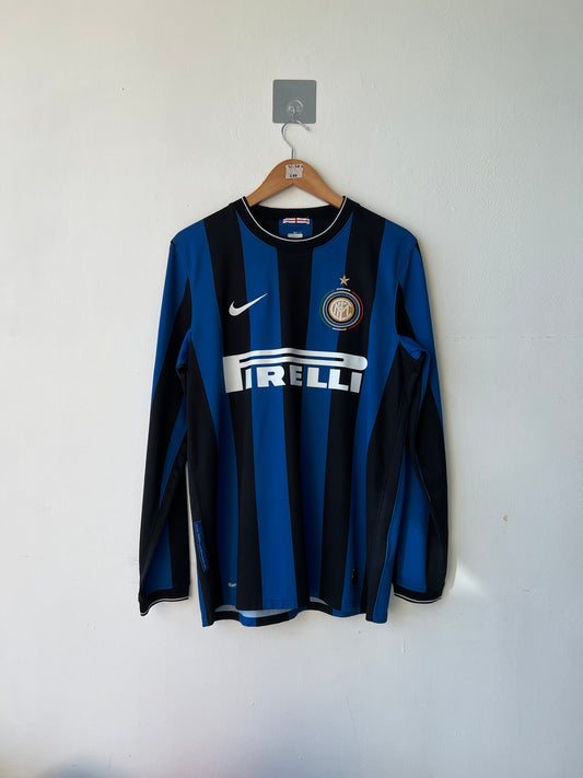 Inter Milan 2009-10 Home Shirt Long Sleeve Eto'o #9 (M)