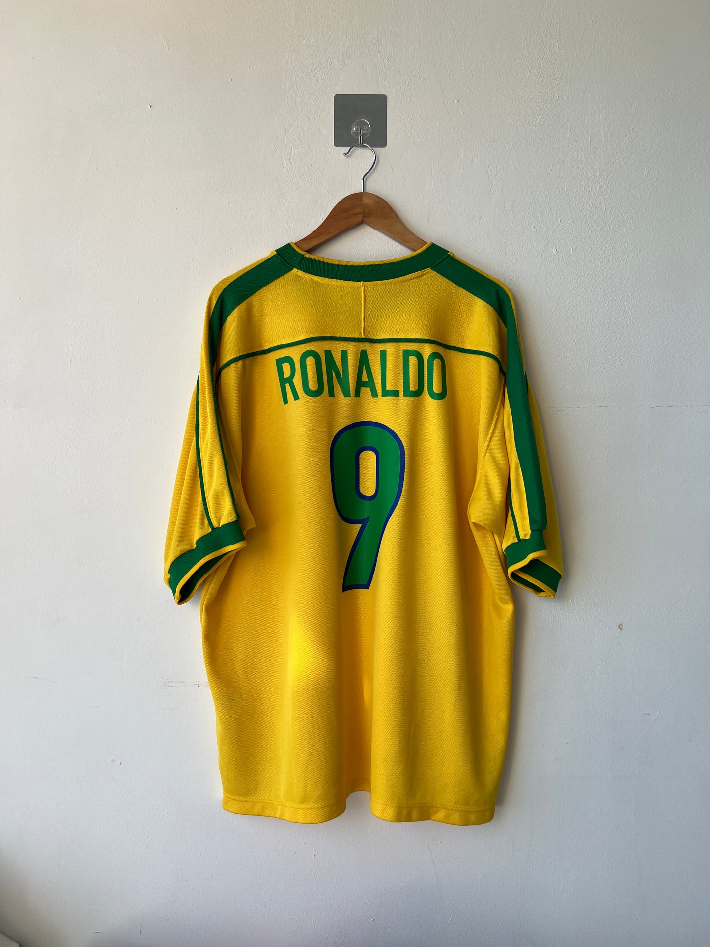 Brazil 1998-00 Home Shirt Ronaldo #9 (XL)